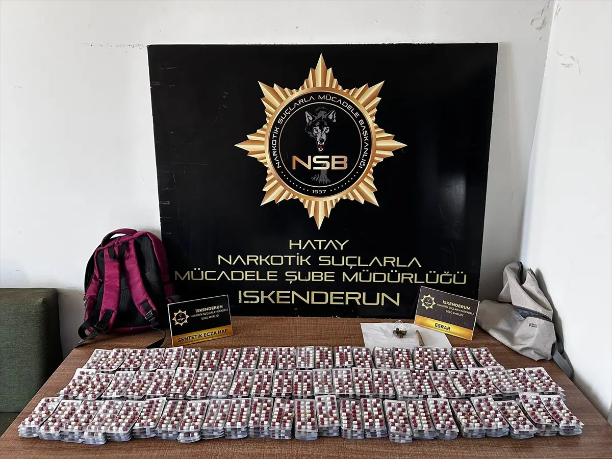 Hatay'da uyuşturucu operasyonu: 4 zanlı tutuklandı