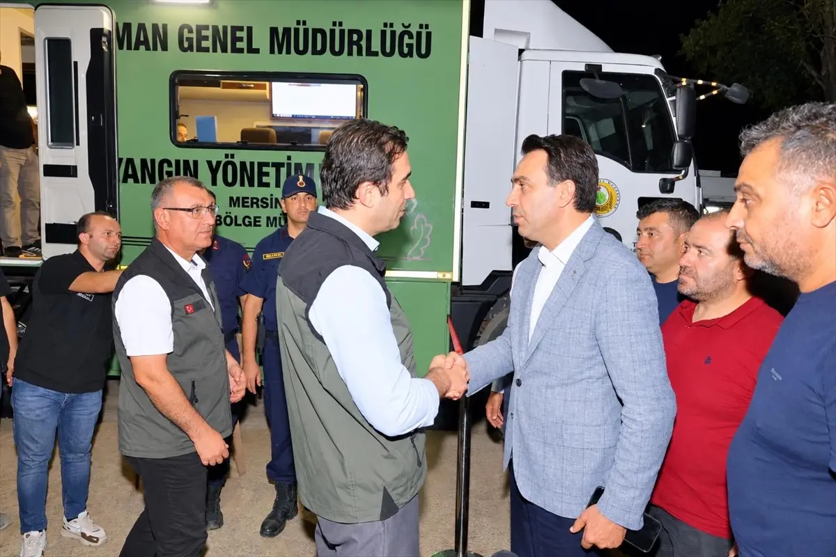 Mersin Bozyazı: Orman yangını büyük ölçüde kontrol altında