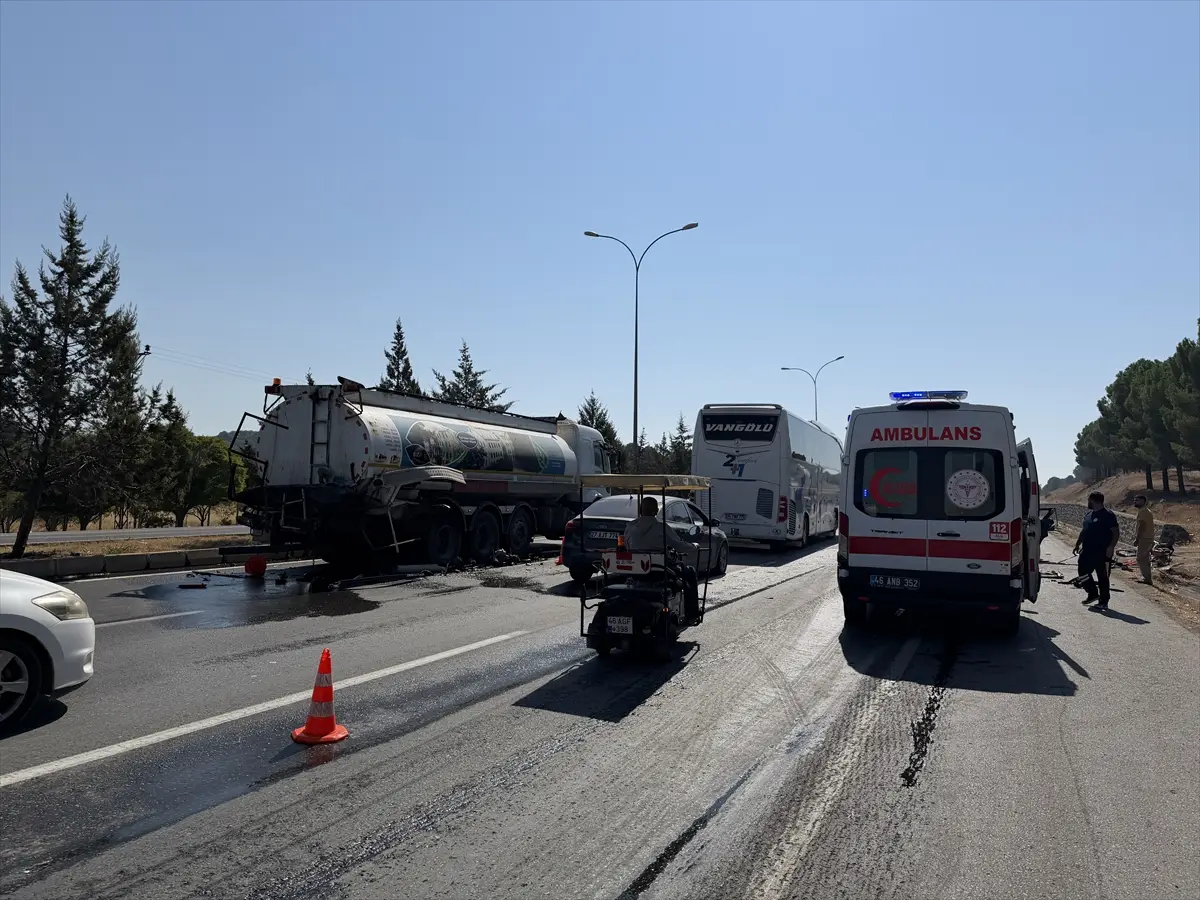 Kahramanmaraş trafik kazası: 1 kişi hayatını kaybetti