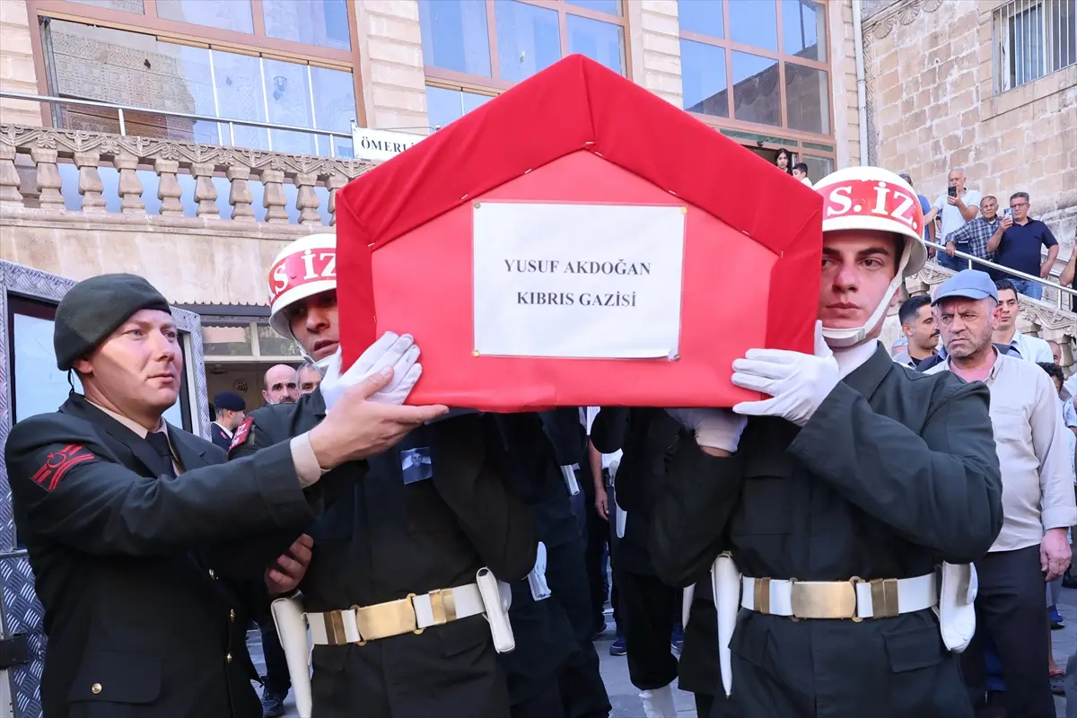Mardin'de Kıbrıs Gazisi Yusuf Akdoğan Son Yolculuğuna Uğurlandı