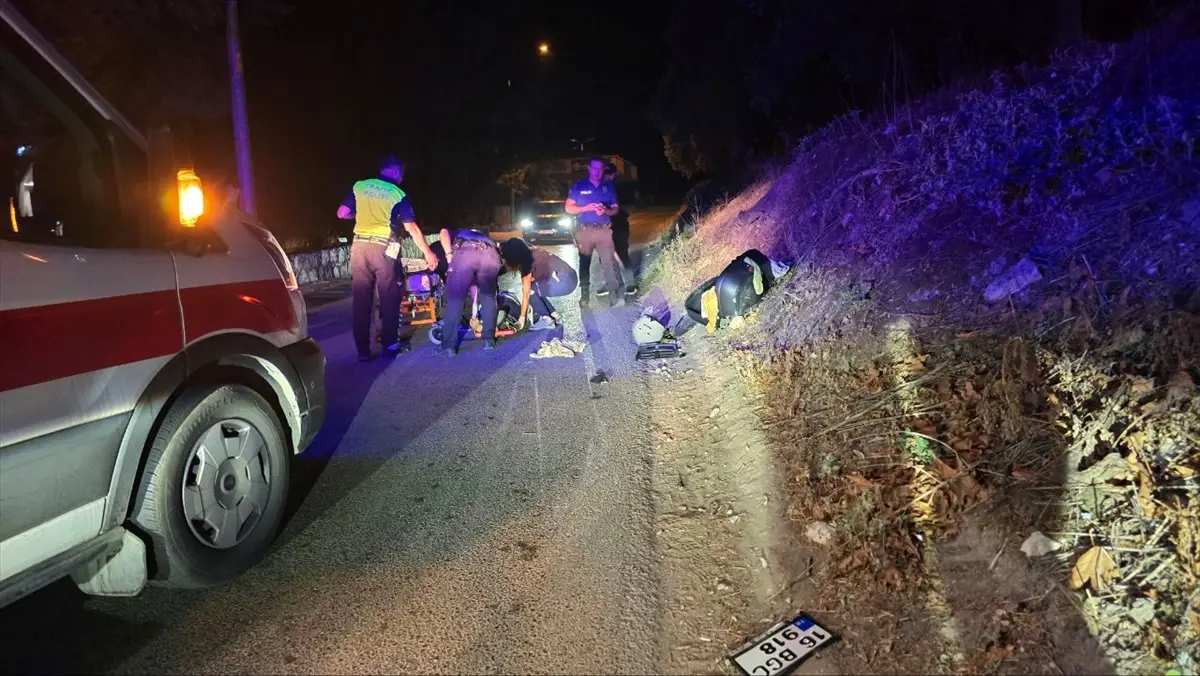 Bursa Mudanya'da motosiklet kazası: Bir kişi hayatını kaybetti