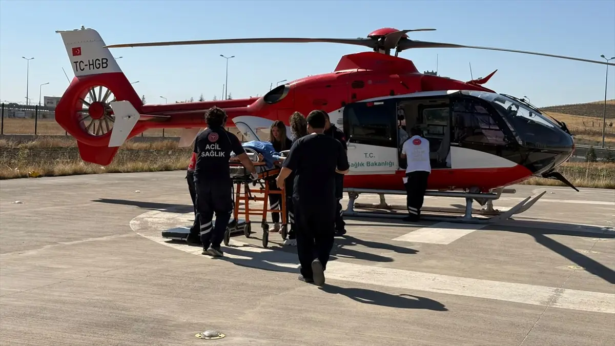 Kırıkkale'den 2 çocuk Ankara'ya hava ambulansıyla sevk edildi