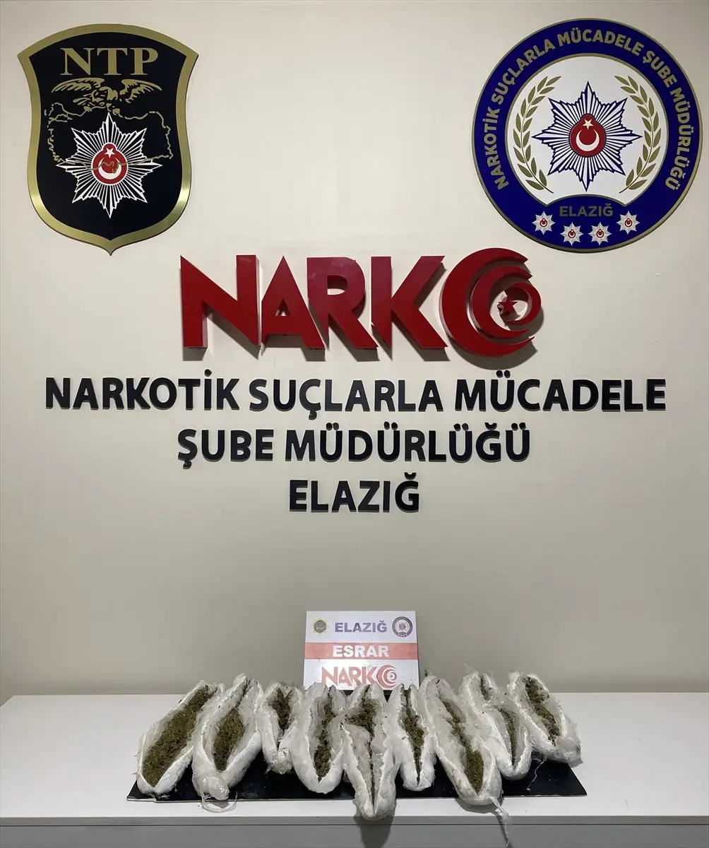 Elazığ'da uyuşturucu operasyonu