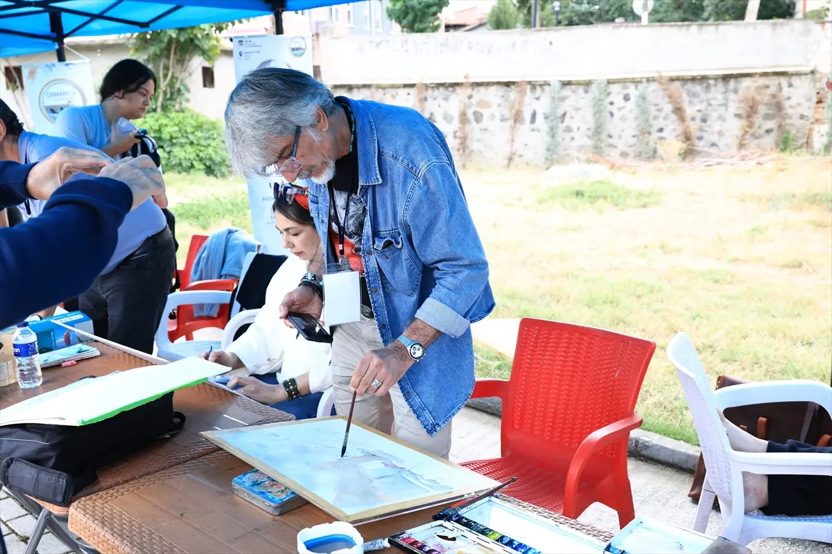 Uluslararası Suluboya Festivali: 17 ressam Osmancık'ı resmetti