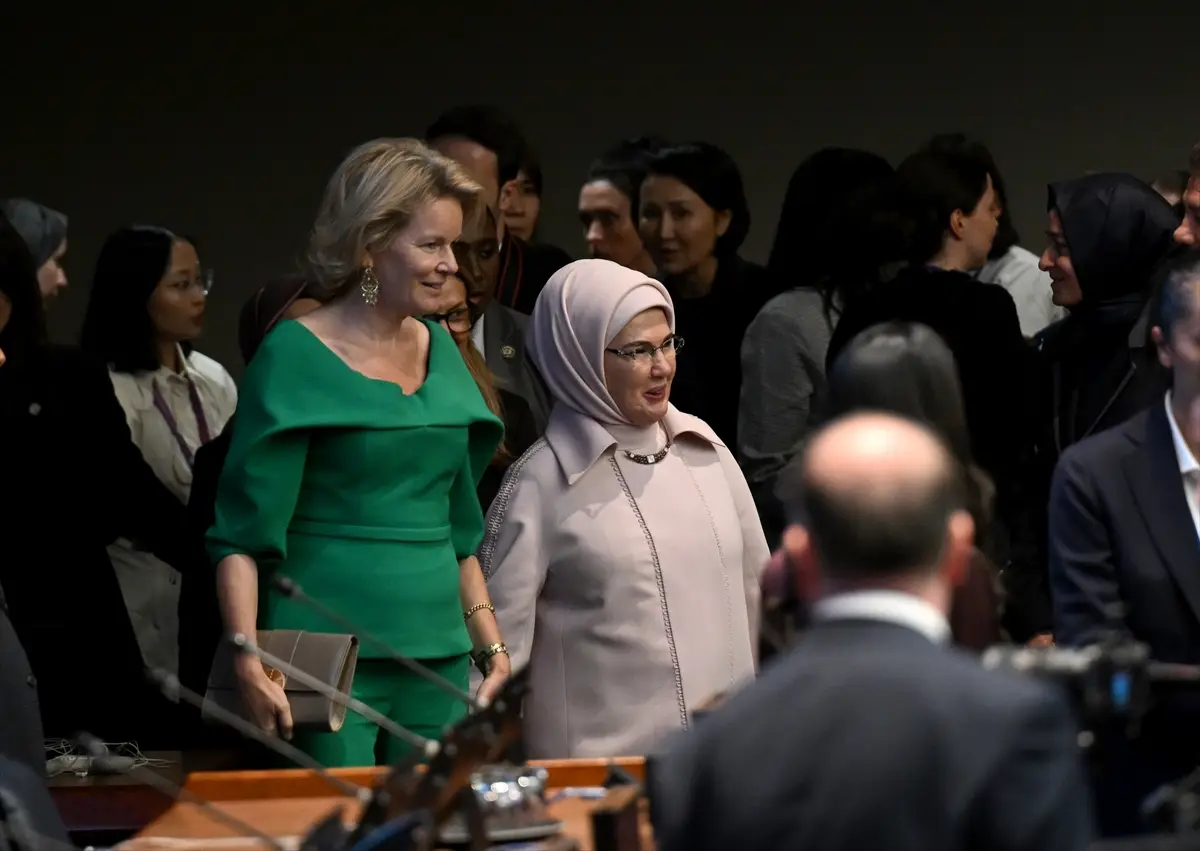 Emine Erdoğan, BM'de çocuklar için güvenli dijital sistemlerin inşasına ilişkin programda konuştu: