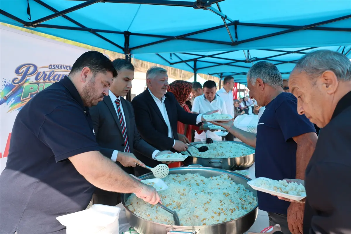 Çorum Osmancık'ta pirinç festivali: 2 bin kişiye pilav