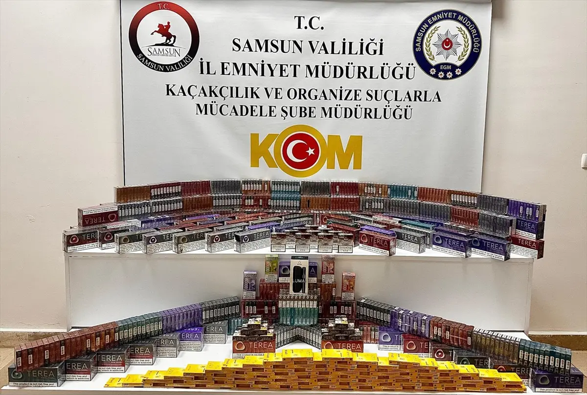 Samsun'da kaçakçılık operasyonu: 2 şüpheli yakalandı
