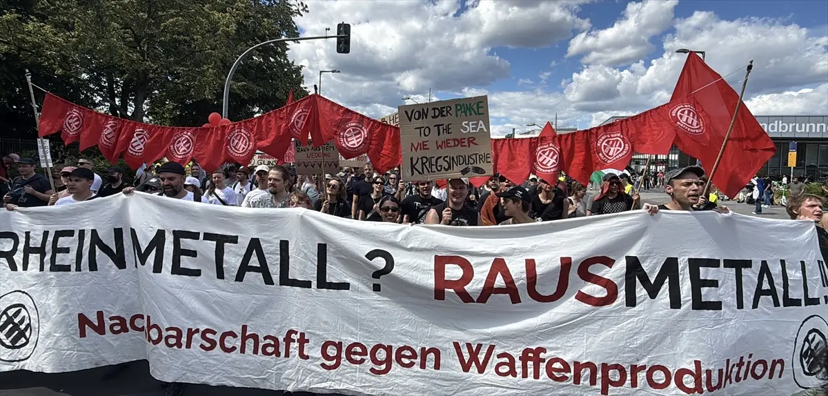 Berlin'de Rheinmetall protestosu: Çok sayıda gözaltı