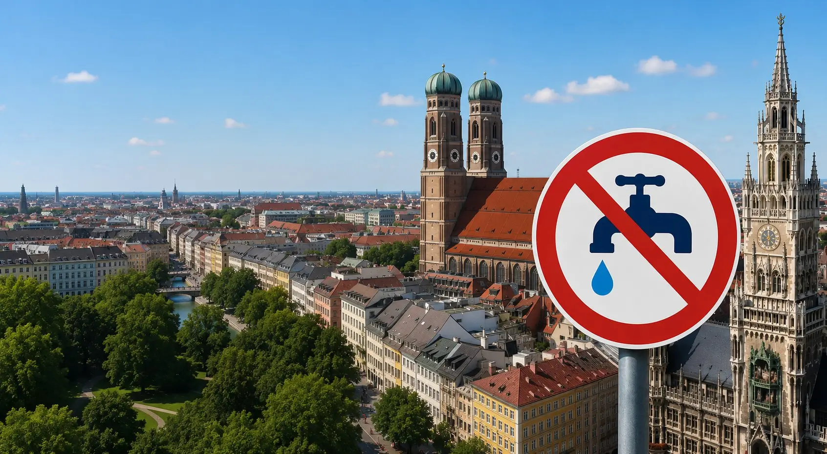Dürre in München: Bis zu 50.000 Euro Strafe für Wasserverschwendung
