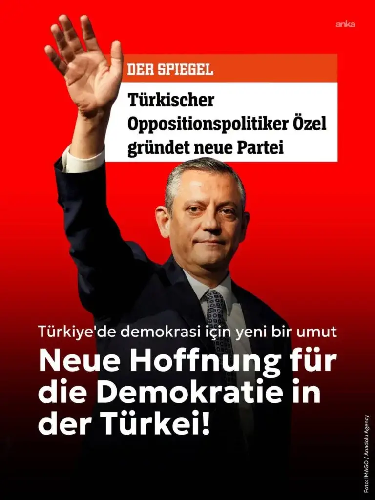 German Social Democratic Party Congratulates Özgür Özel on New Party