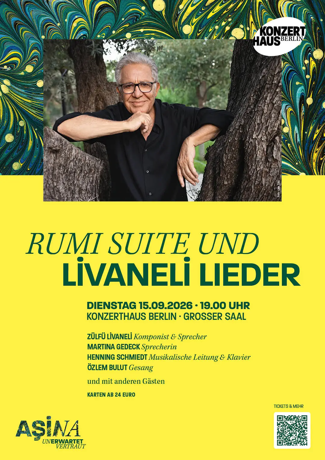 Zülfü Livaneli, 80. yaşı ve 60. sanat yılı dolayısıyla Berlin’de sahne alacak