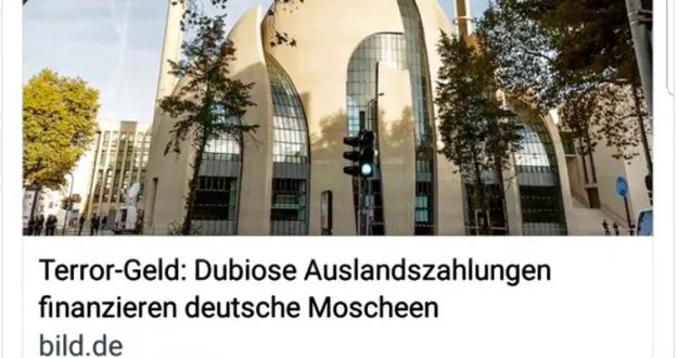 Alman Bild gazetesinden tepki çeken cami haberi