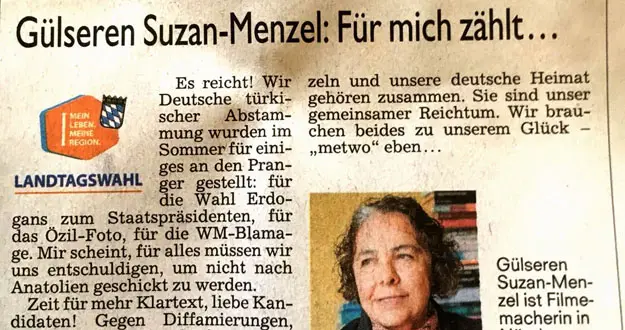 Gülseren Suzan Menzel’den „Yeter Artık„ çağrısı