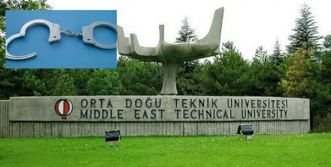ODTÜ'lü öğrencilere pankarttan gözaltı