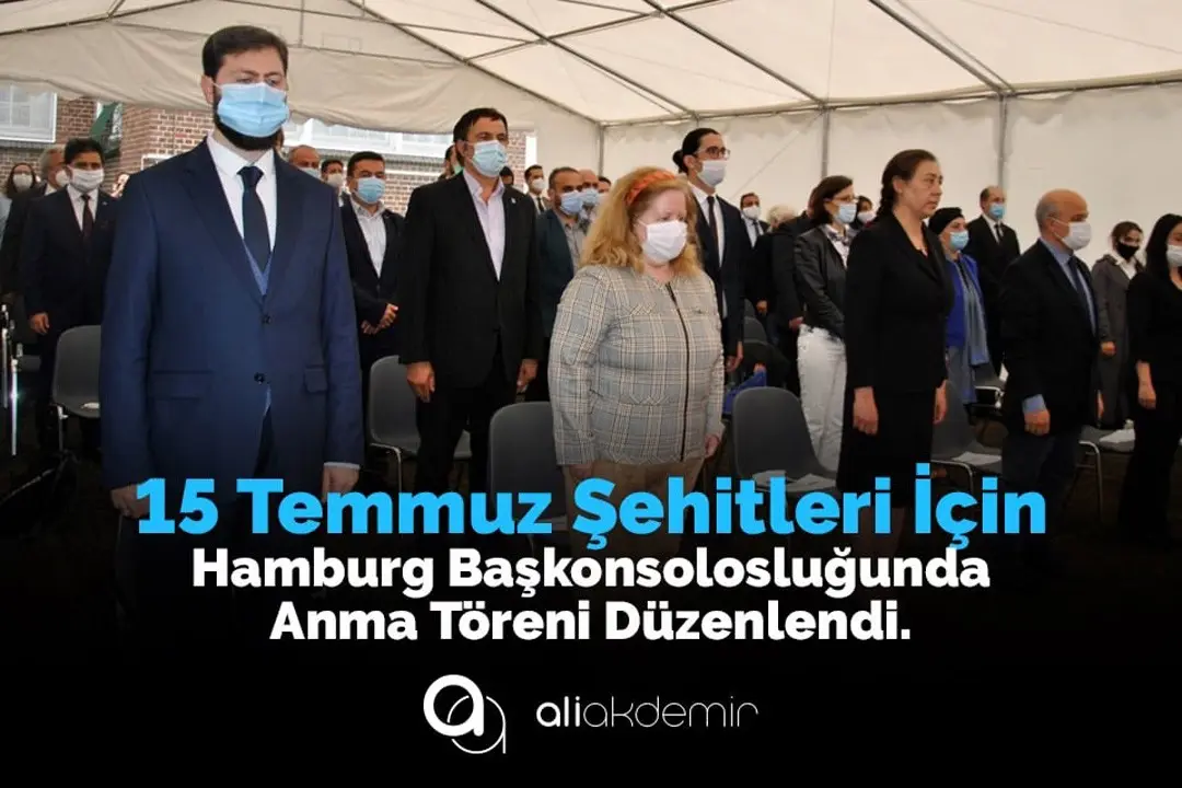 15 Temmuz şehitleri Hamburg`da anıldı