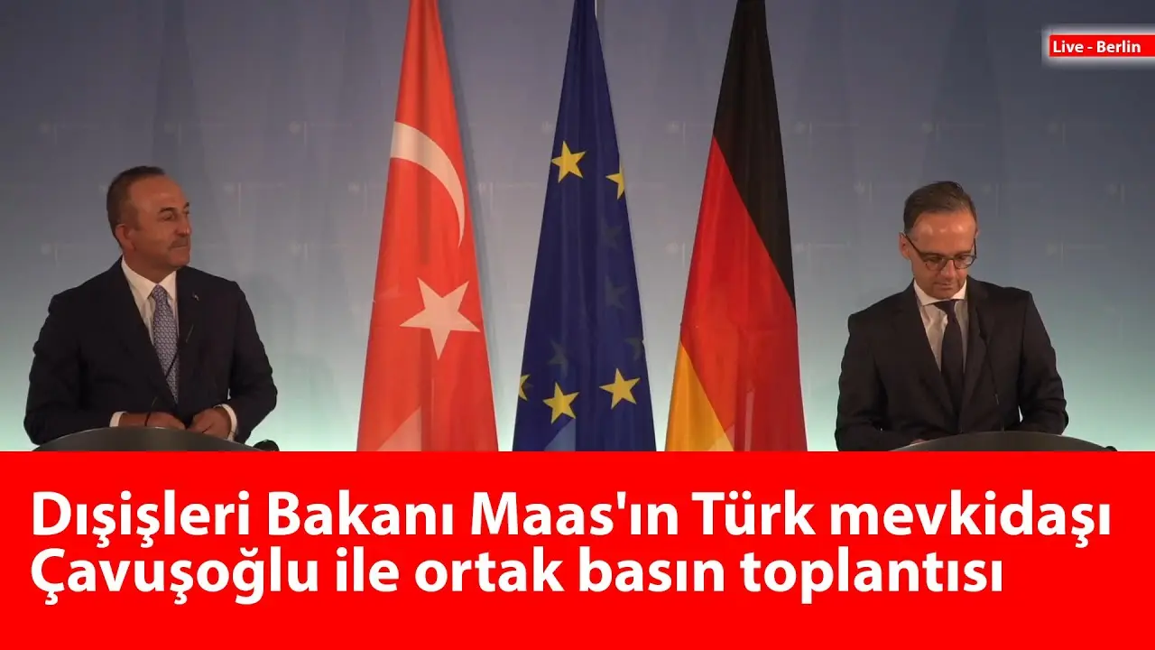 Heiko Maas ile Mevlüt Çavuşoğlu ortak basın toplantısı