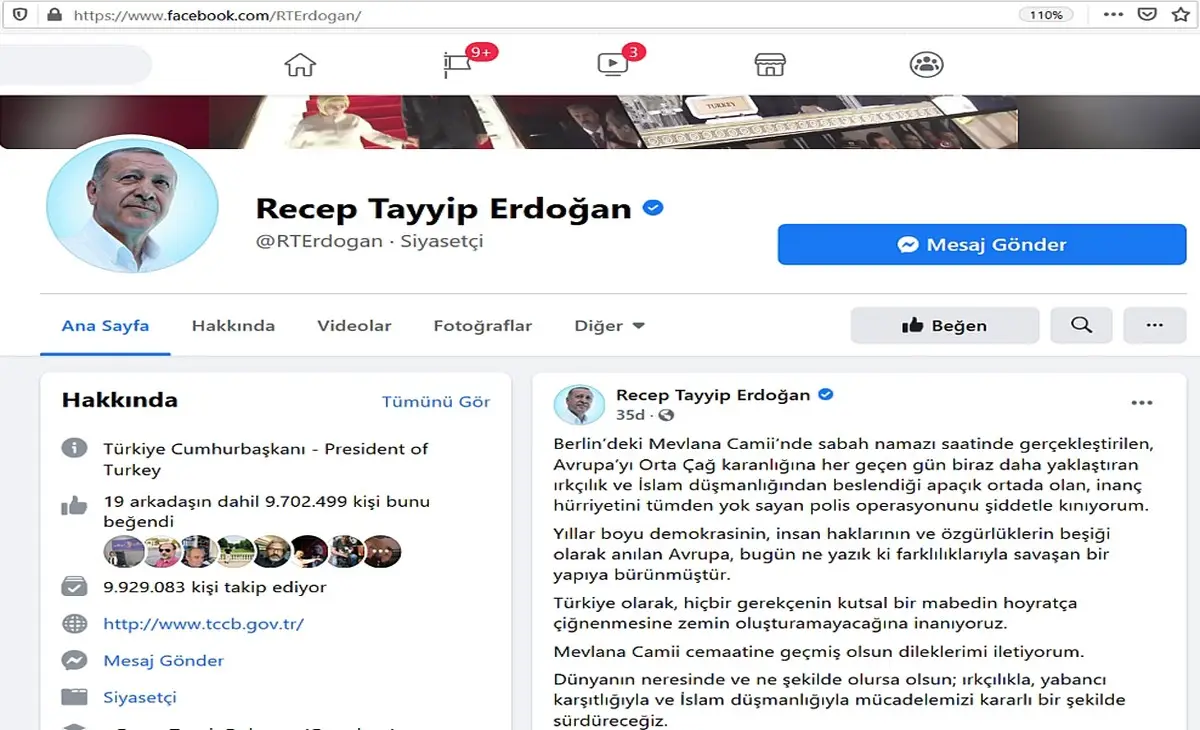 Cumhurbaşkanı Erdoğan, Berlin'de Mevlana Camisi'ne yapılan polis baskınını kınadı
