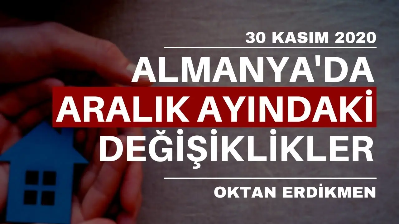 Almanya'da aralık ayındaki değişiklikler