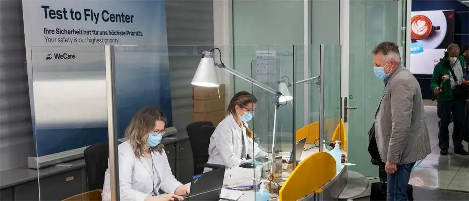Yolcularına hızlı negatif test yapılan ilk Lufthansa uçağı kalktı