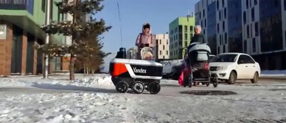 Yandex, Yemek Siparişi Teslimat ve Dağıtım Robotlarını Başlattı