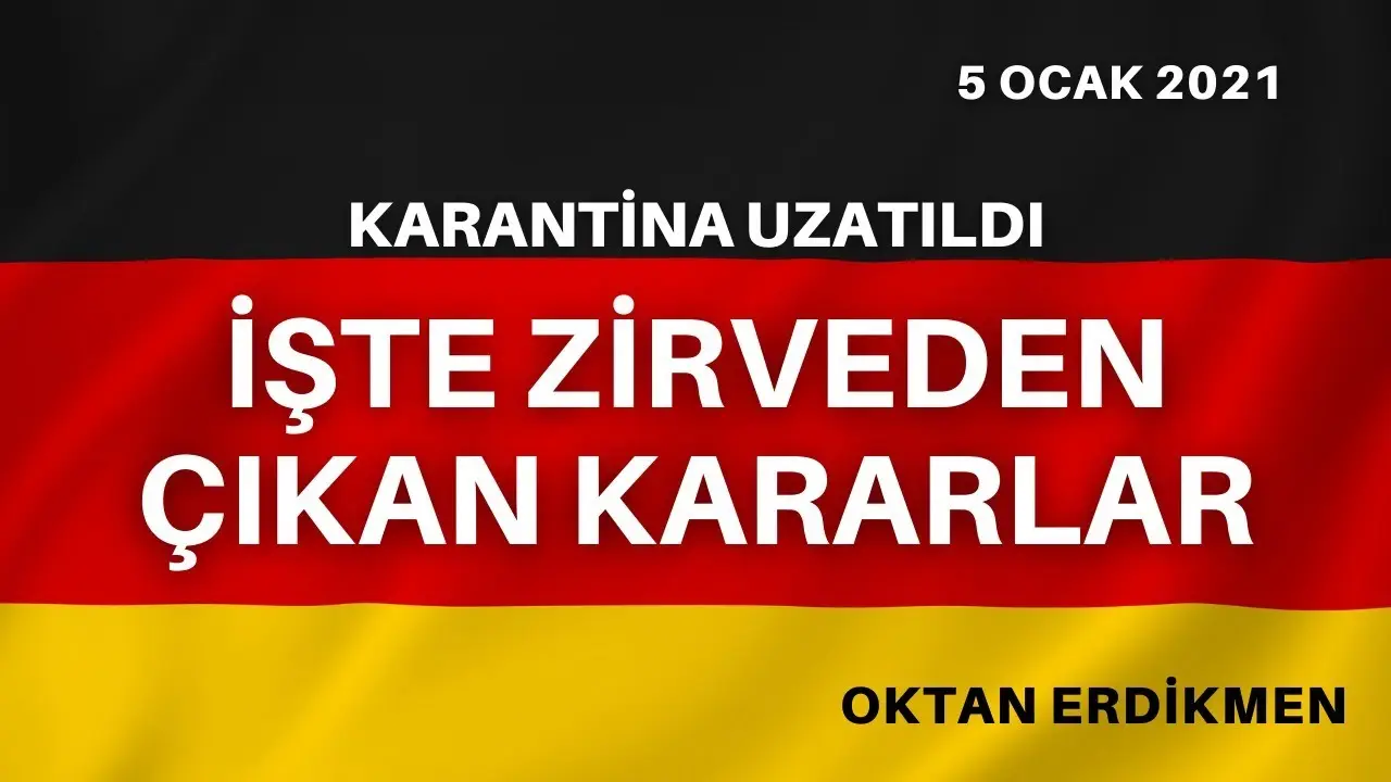 Almanya'da karantina uzatıldı ve işte o yeni kararlar