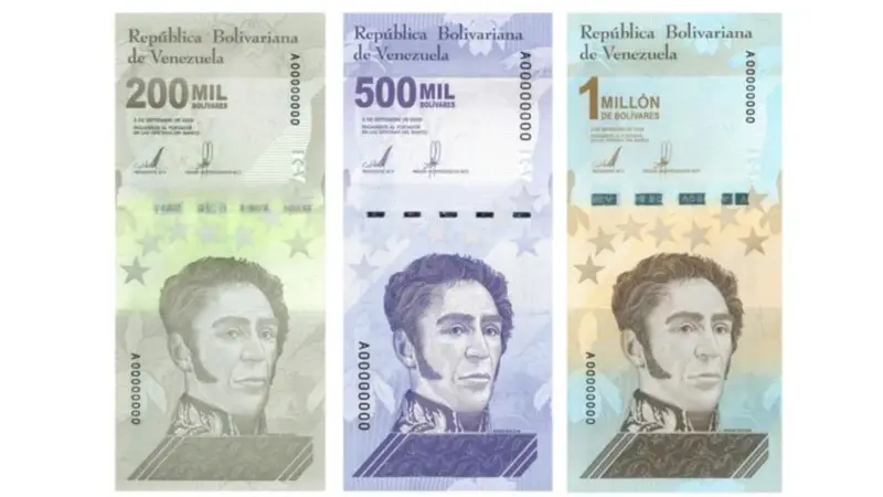 Venezuela’da 4 TL Değerindeki 1 Milyonluk Banknotlar Tedavülde