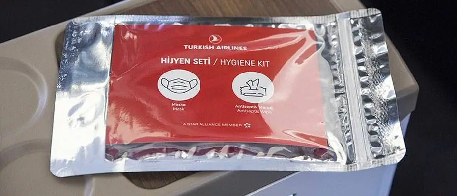 THY yolcularına hijyen seti hizmetini sunmaya devam ediyor