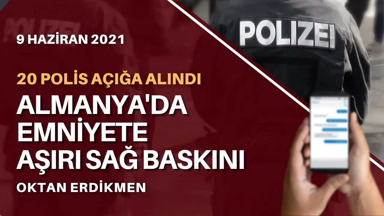 Alman emniyetinde aşırı sağ araması, 20 polis açığa alındı