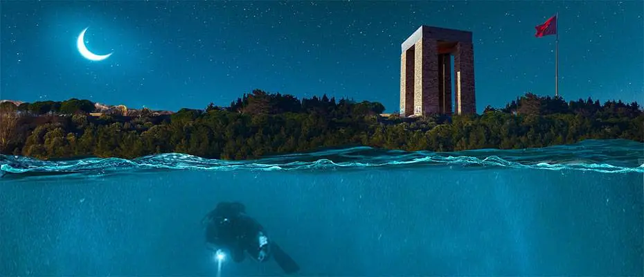 Çanakkale Savaşları'nın su altında kalan izleri dalış turizmine açılıyor