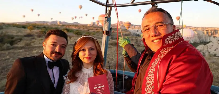 Gökyüzünde 'evet' dediler