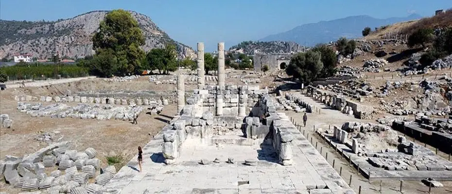 UNESCO Dünya Miras Listesi'ndeki Letoon ile Xanthos Antik Kenti fotoğraflandı