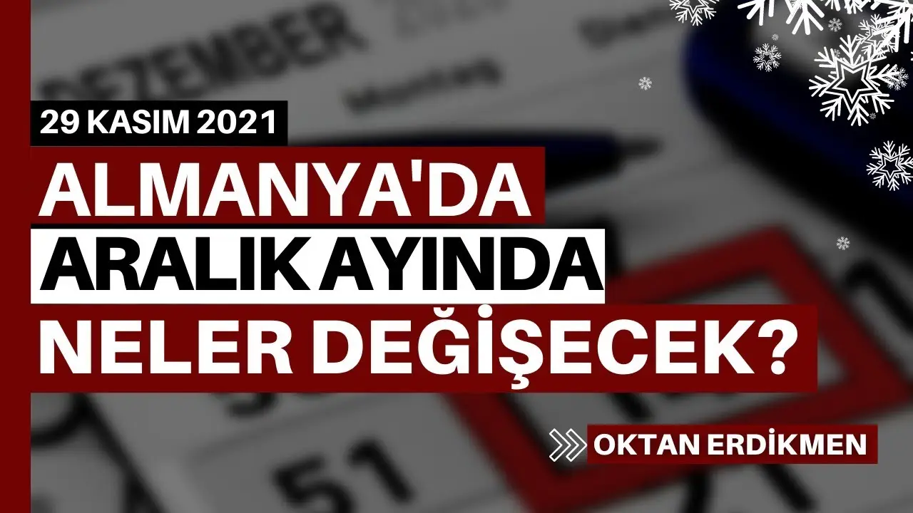 Almanya'da aralık ayında neler değişecek?