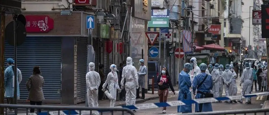 Çin'de karantinadaki sınır kenti Baise'de 72 yeni Kovid-19 vakası kaydedildi