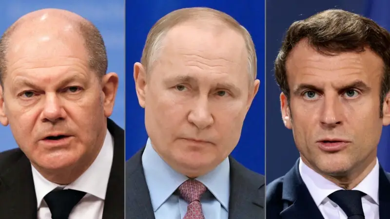 Putin, Macron ve Scholz ile Ukrayna'daki durumu görüştü