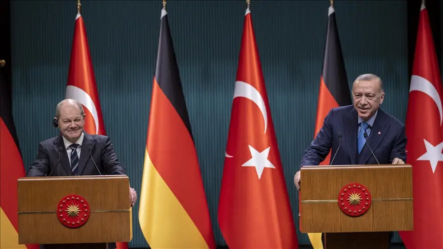 Scholz'dan, Cumhurbaşkanı Erdoğan'a taziye mesajı