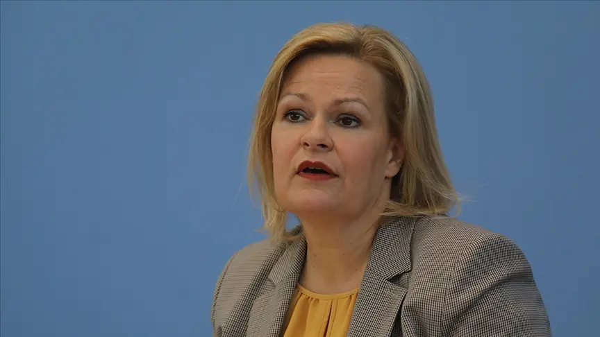 İçişleri Bakanı Faeser: Aşırı sağcılar demokrasi için büyük tehdit