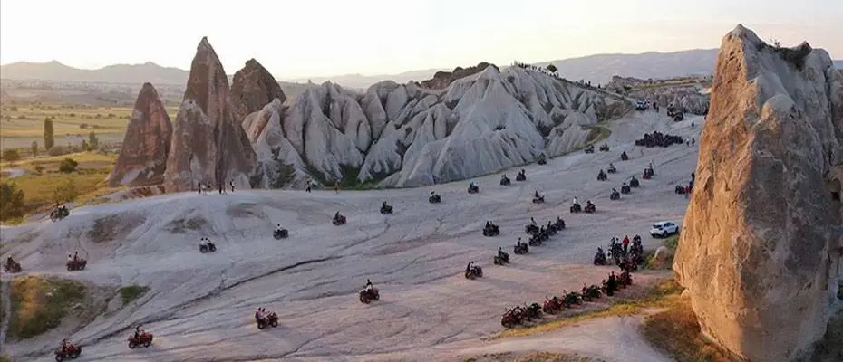 Kapadokya'da turizmciler, bayram tatilini mutlu geçirdi