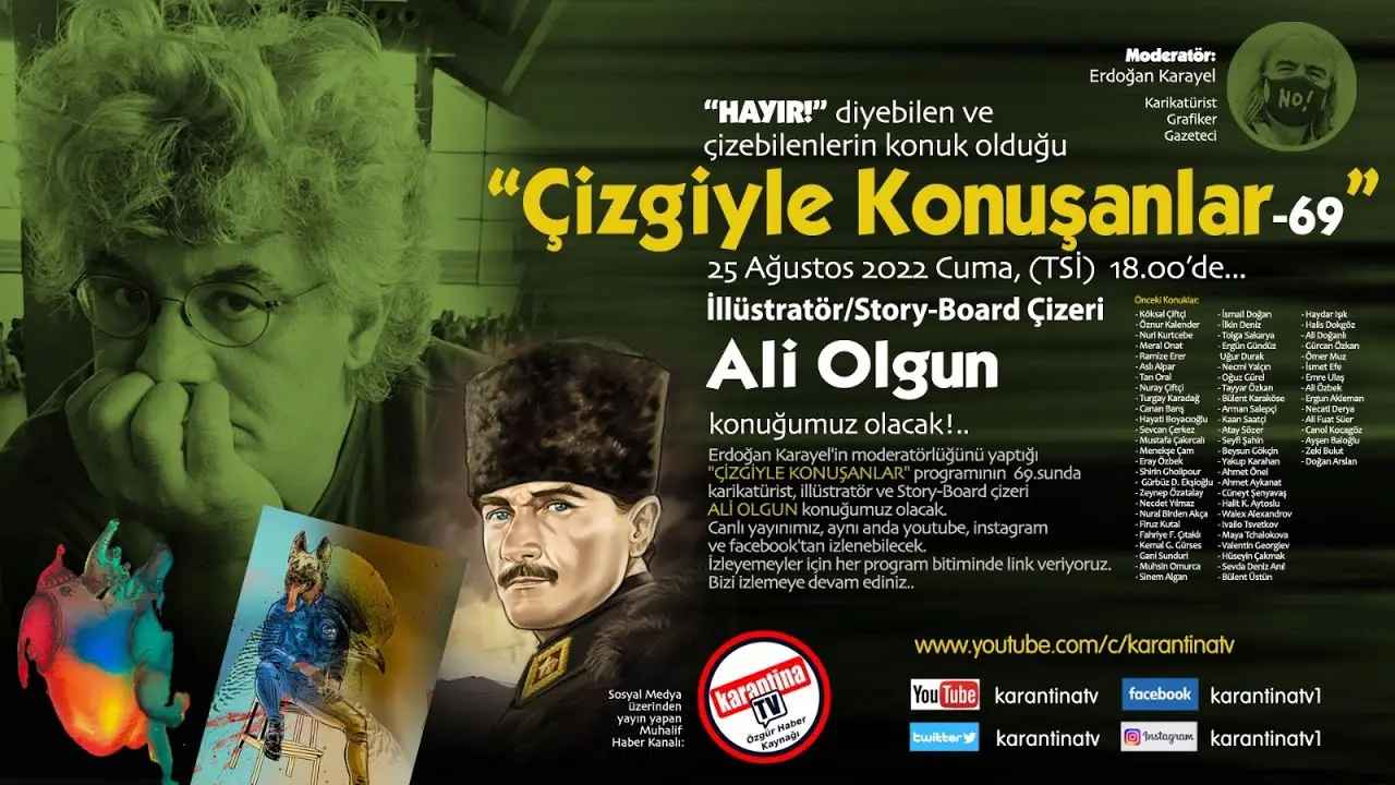İllüstratör-Storyboard Çizeri Ali Olgun Çizgiyle Konuşanlar'da