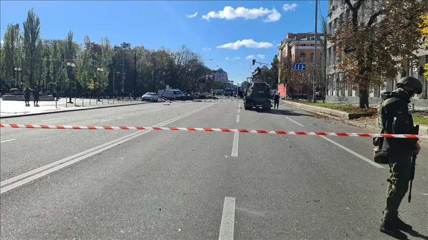 Alman Büyükelçiliğinin Kiev'deki vize bölümü Rus füzeleri tarafından vuruldu