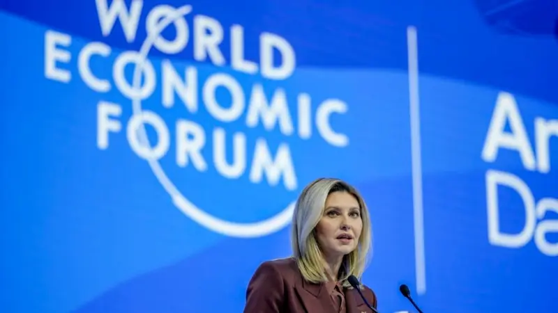 Ukrayna First Lady'sinden Davos'ta Liderlere Çağrı