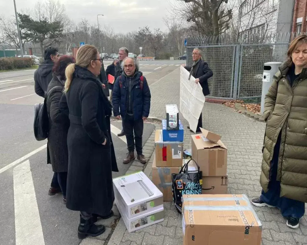 Frankfurt’taki yardım kampanyası sürüyor