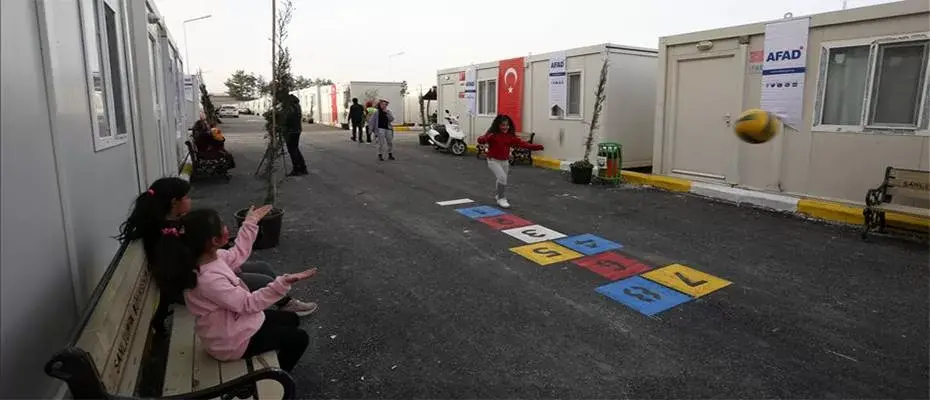 Depremden etkilenen illerde 189 konteyner kent oluşturuldu