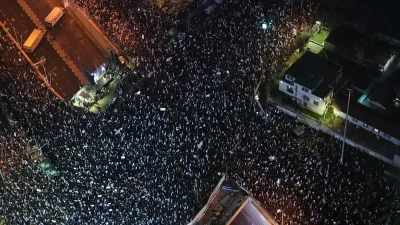 “İsrail Tarihindeki En Büyük Protesto Gösterisi”