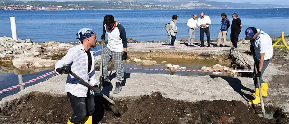 Altınova'da kazılarla ortaya çıkan eserler açık hava deniz fenerleri müzesinde sergilenecek