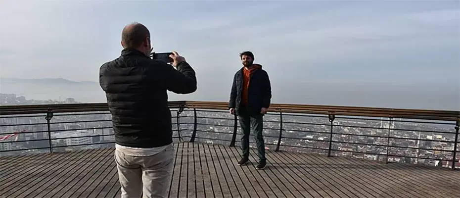 Trabzon'daki Boztepe Seyir Terası'nı iki ayda 600 bini aşkın kişi ziyaret etti