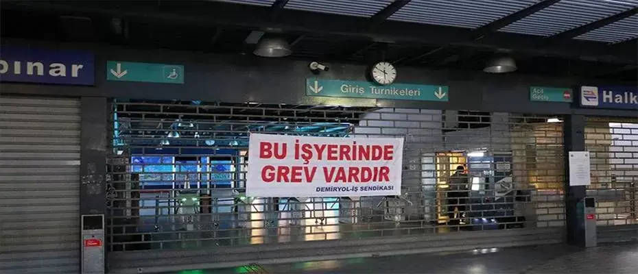 İzmir'de metro ve tramvay çalışanlarının grevi nedeniyle ulaşımda aksamalar yaşanıyor