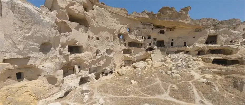 Kapadokya'daki turistik merkezler FPV dronla görüntülendi