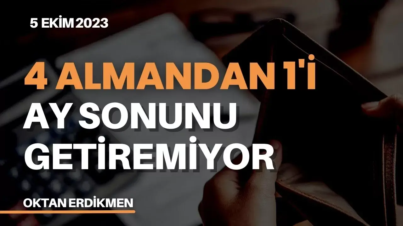 Almanya'da 4 kişiden 1'i ay sonunu getiremiyor