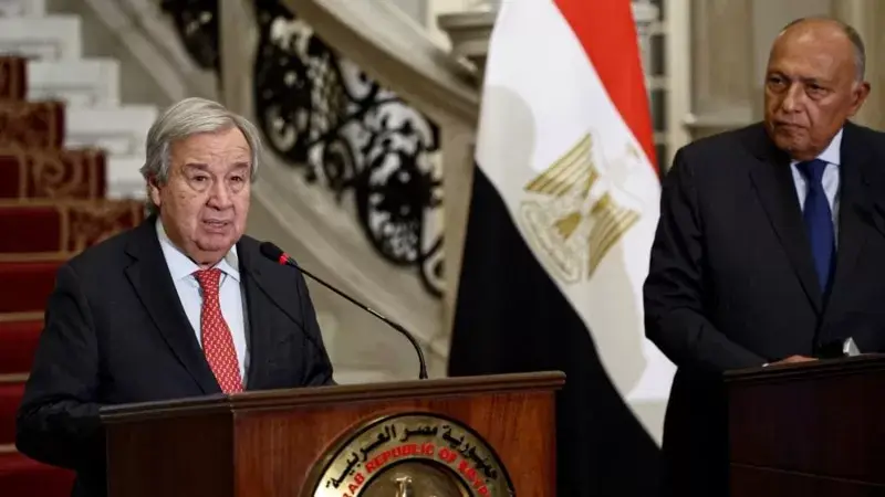Guterres Gazze'de acil insani ateşkes çağrısı yaptı, Mısır Refah'ta yolları onarmaya başladı