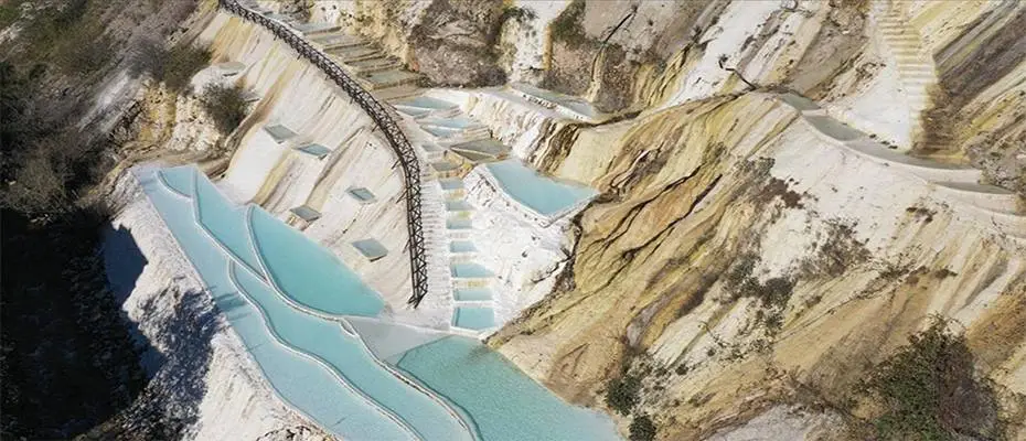 Pamukkale'yi andıran Göksu travertenleri turizme katkı sağlıyor